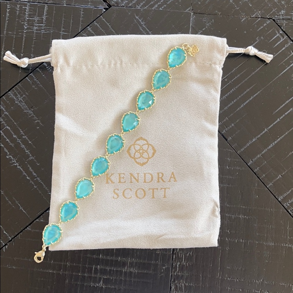 Kendra Scott blue and gold bracelet 💎
